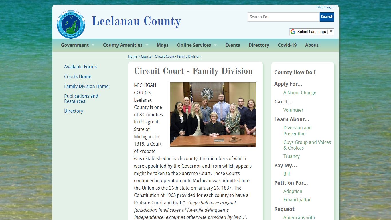 Circuit Court - Family Division | Leelanau County