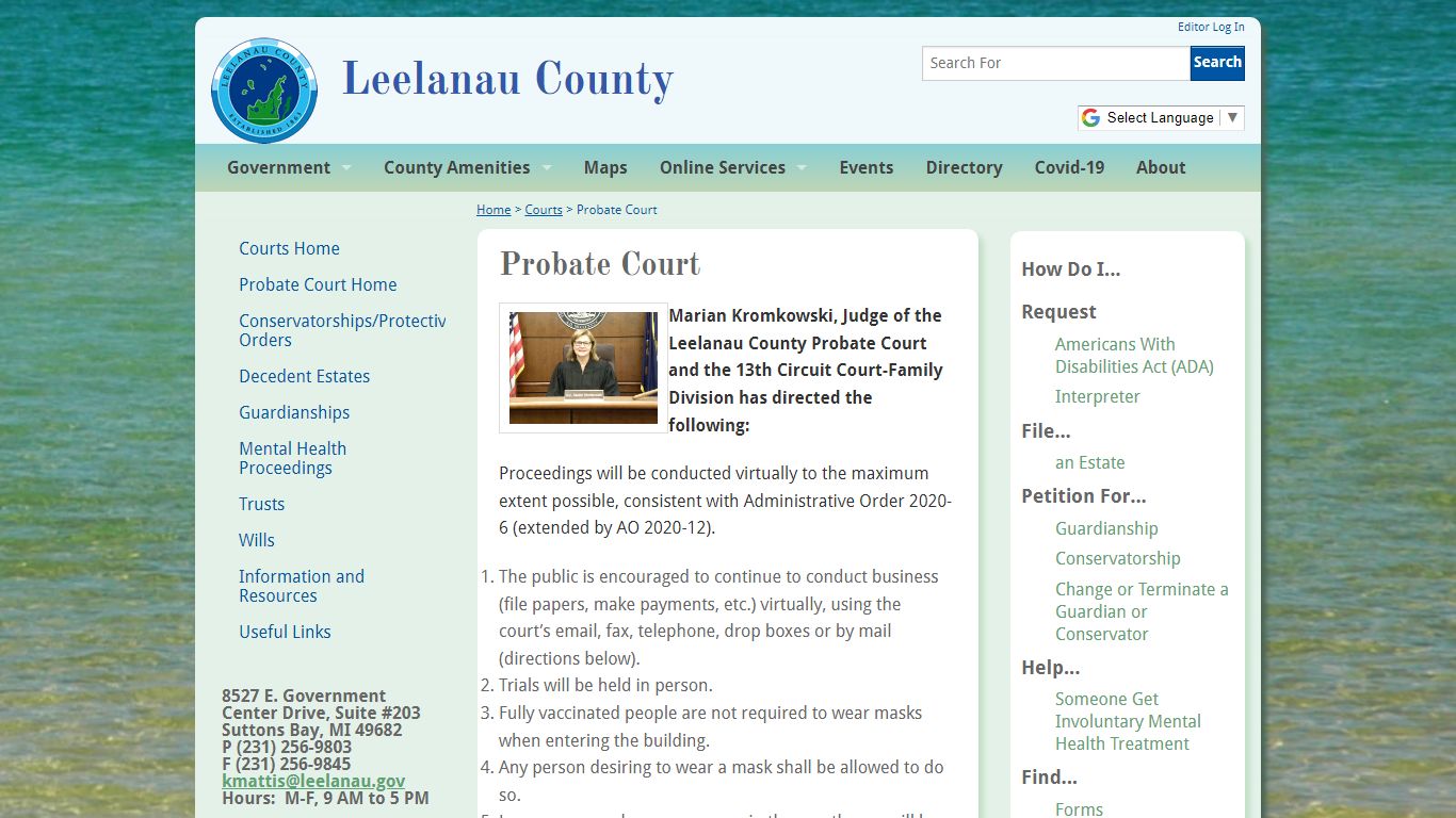 Probate Court | Leelanau County
