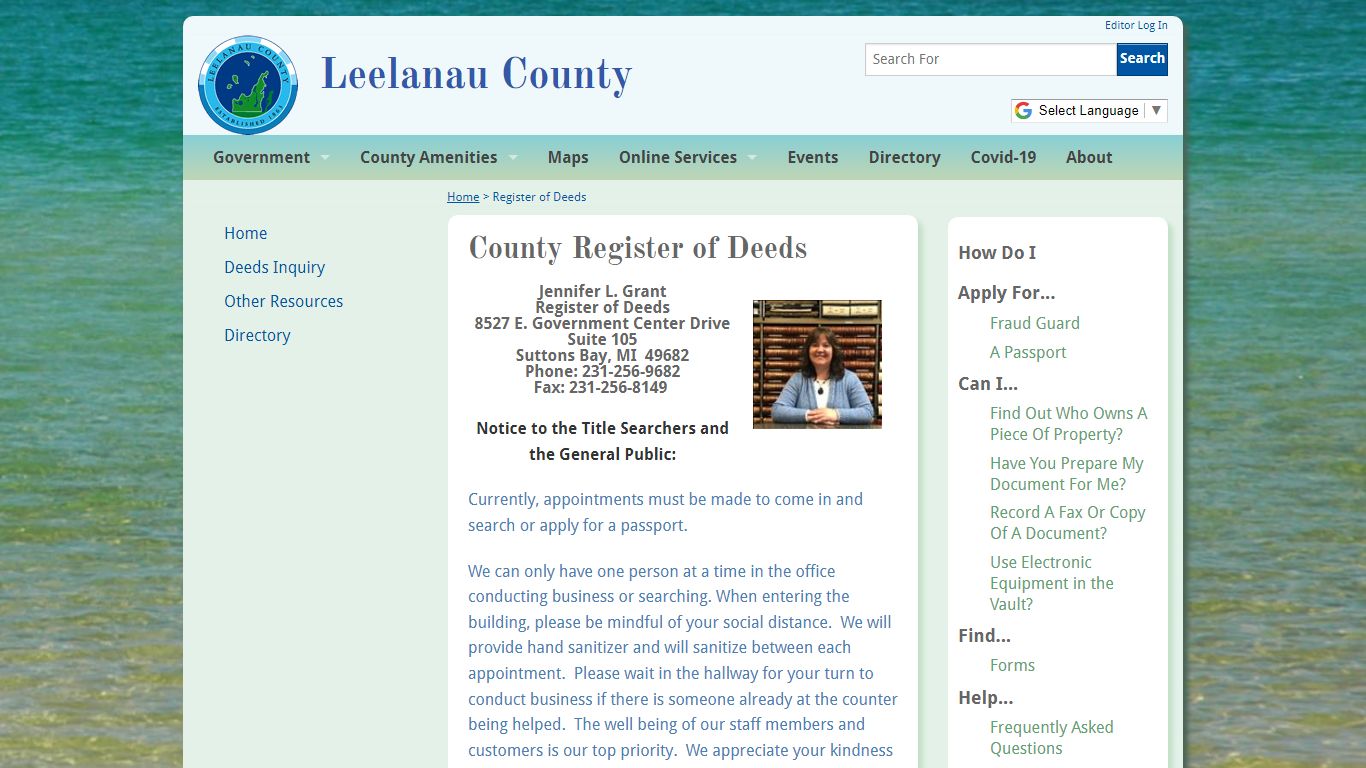 County Register of Deeds | Leelanau County